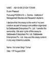 Mr. ABHISHEK SINGH TOMAR – Management Learning’s From Dabbawala