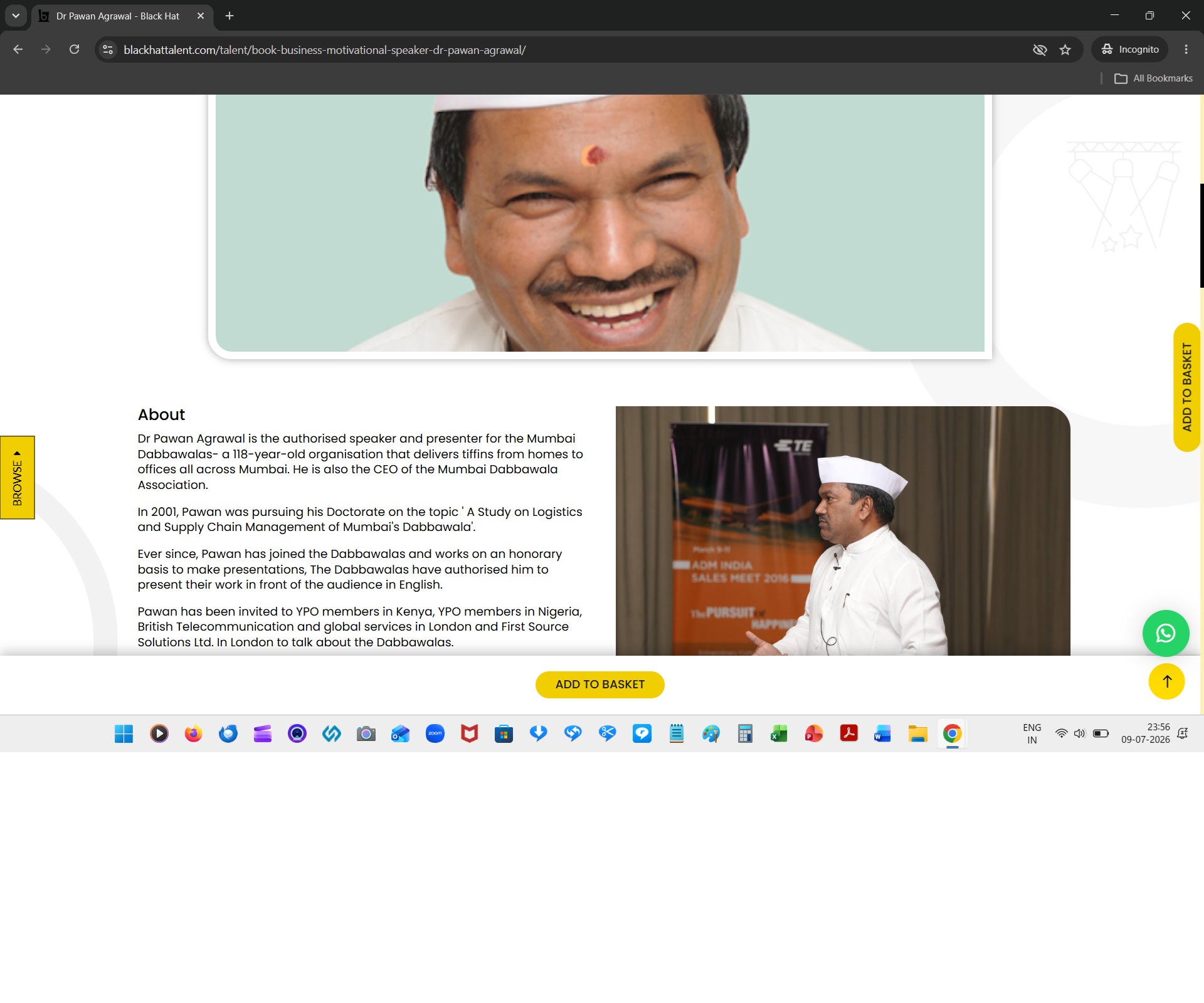 DR. Pawan Agarwal, CEO of Dabbawala